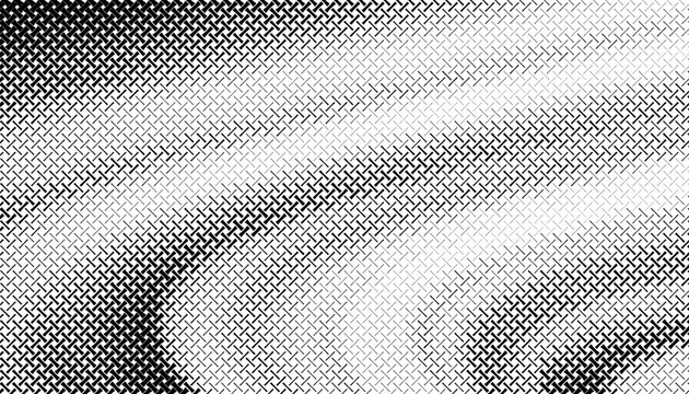 Black and white abstract geometric pattern with smooth transition halftone effect for sporty and modern background. Fully editable vector element. Vector Format Illustration. EPS10 