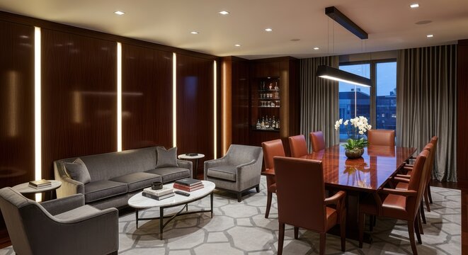 Modern living room interior.
