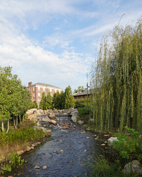 The Downtown Cary Park, a newly renovated family friendly park  in Cary North Carolina