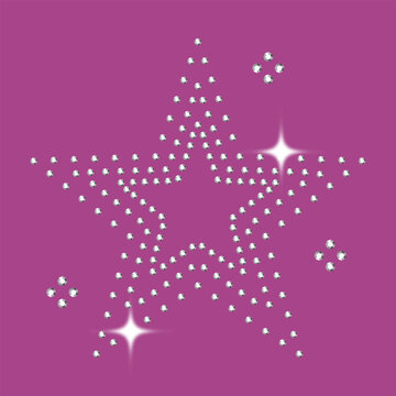 Bedazzled Rhinestone Element Star