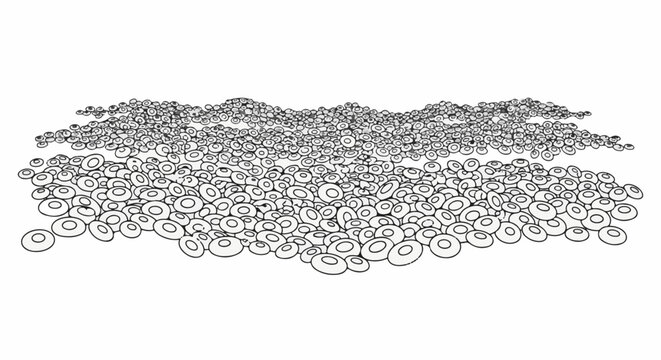 A dense collection of hand-drawn circles and ovals, layered and overlapping