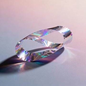 Infinite Holographic Moebius Flow in Pastel Light
