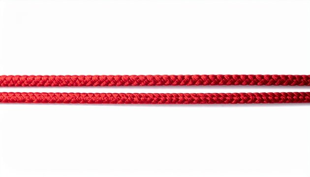 Minimalist Red Cord with Cross Intersection for Design Branding, Symbolic Inspiration, and Abstract Visual Concepts