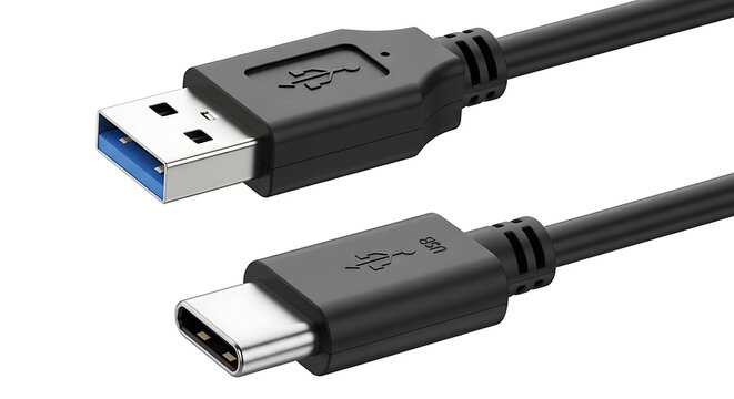 Usb type c to usb type a cable connector for data transfer and charging with connector charging technology electronic hardware transfer connection peripheral computer interface accessory
