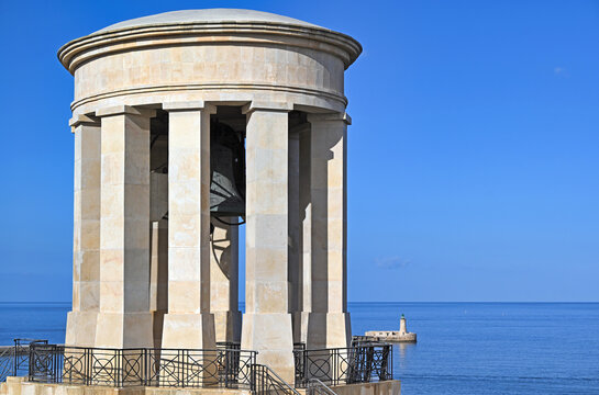 Siege Bell War Memorial in Valletta, Malta