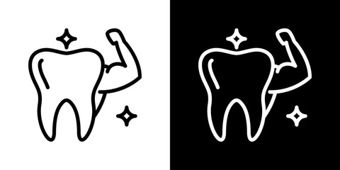 Obraz premium Healthy Tooth Icon Set Multiple Style Collection