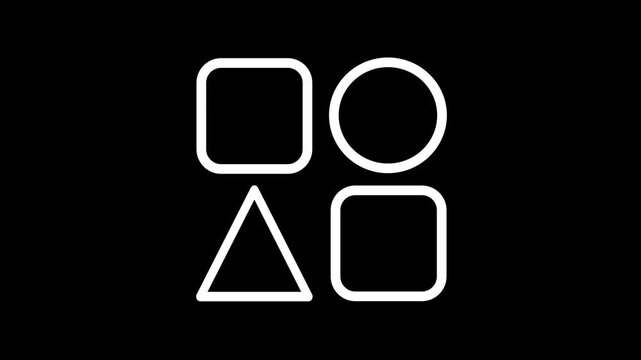 Application icon animation - Essential basic icon motion