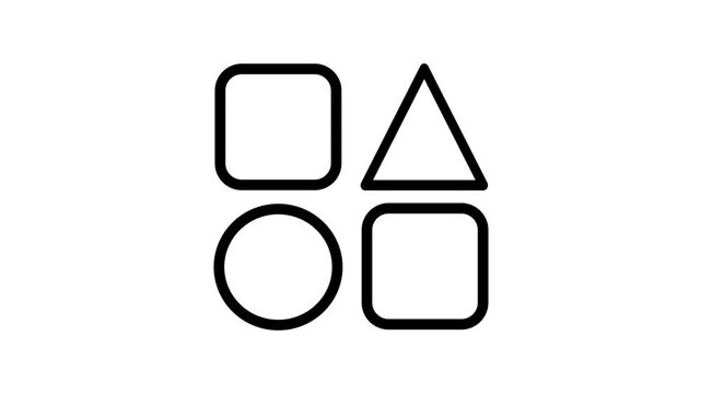 Application icon animation - Essential basic icon motion