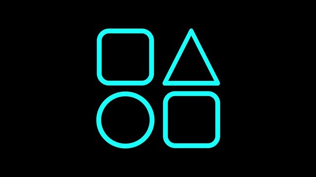 Application icon animation - Essential basic icon motion