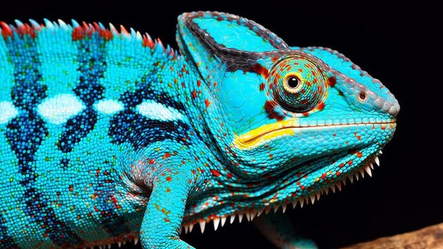 Premium Colorful chameleon closeup for Contemporary Lifestyle and Visual Storytelling