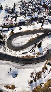 Arlberg Mountain Pass in the Alp Region of Vorarlberg, Austria