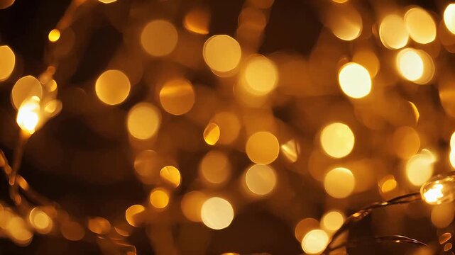 Dynamic Warm glowing lights in bokeh effect representing Generative AI and Creative Energy