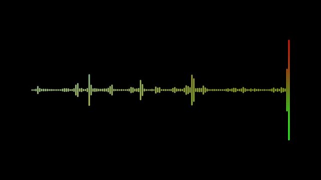 Audio Waveform Music Visualizer Animation Loop | Sound Spectrum Equalizer | 4K Abstract Background