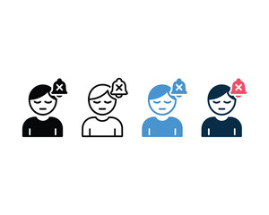Fototapeta premium Communication Off and Signal Loss Icon Pack with Multiple Style Options