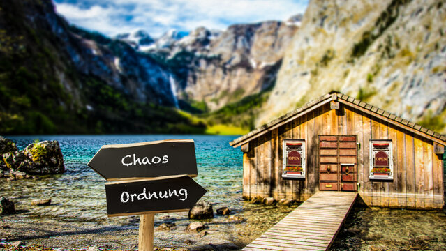 Signposts the direct way to order versus chaos