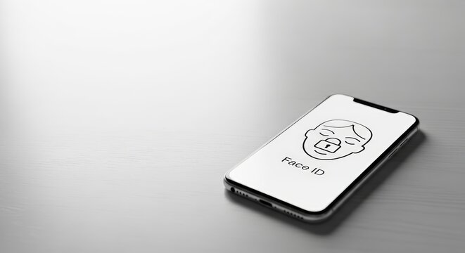 Smartphone with bitcoin logo on screen.