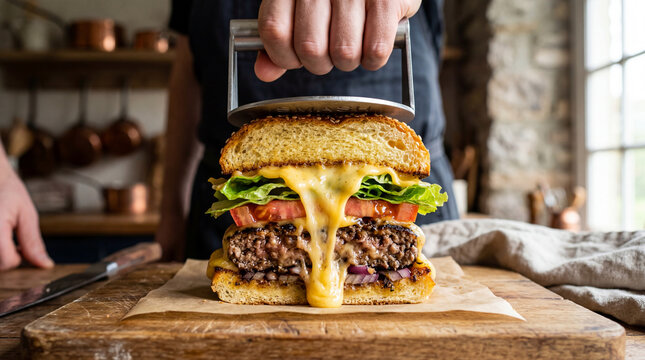 Hamburguesa deliciosa.