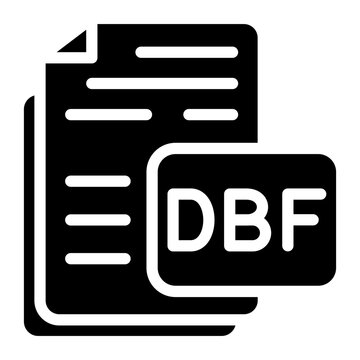 Vector Design DBF Icon Style