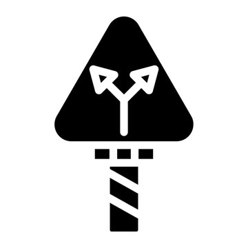 Vector Design Y Intersection Icon Style