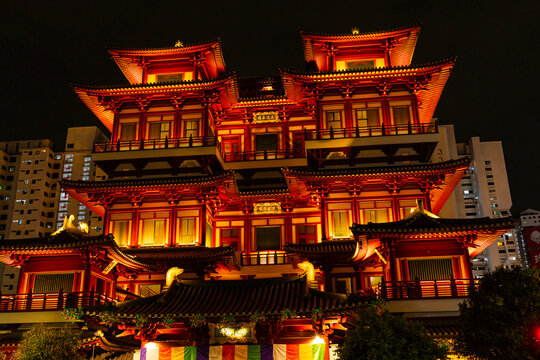 Buddha tooth Relic temple in Chnatown