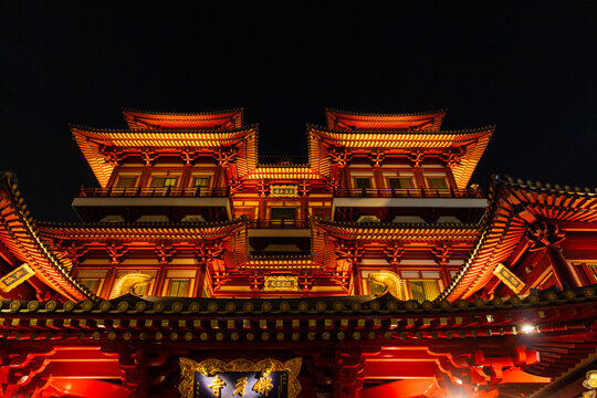 Buddha tooth Relic temple in Chnatown