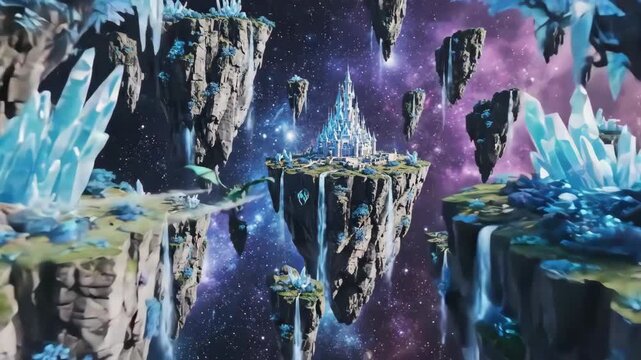 Celebrating World Book Day with Floating Crystal Formations in Space