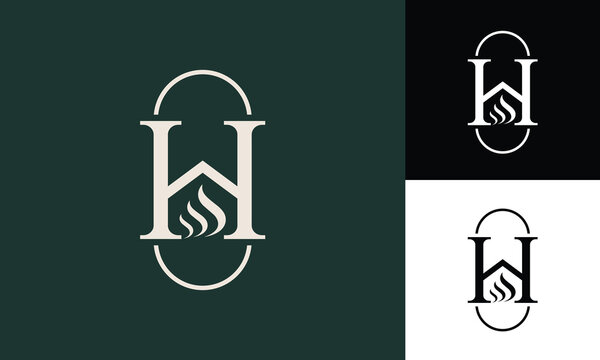 LETTER H IN-HOUSE HEATING SYSTEM LOGO DESIGN
