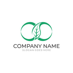 Fototapeta premium Modern eco-friendly logo collection featuring trees and leaf elements, perfect for sustainability, wellness, and environmental branding. 