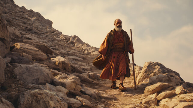 Moses Ascended From the Plains of Moab to Mount Nebo, the top of Pisgah, across from Jericho, and God Showed him the Entire Promised Land