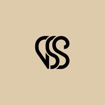 Elegant Monogram Logo Design Featuring Intertwined Letters VSS.