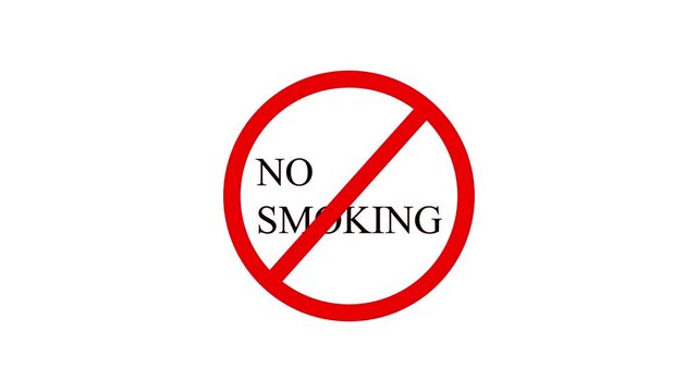 No smoking sign icon isolated on transparent background.