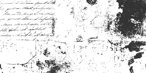 Fototapeta premium Aged handwritten document with dark ink scribbles and textured paper background antique