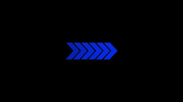Blue Arrow Pointer Symbol Navigation Direction Indicator right arrow