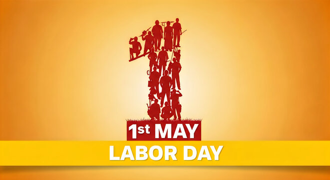 1st May International Labor Day Celebration Graphic