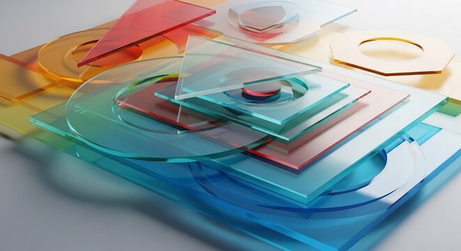 Geometric shapes arrangement