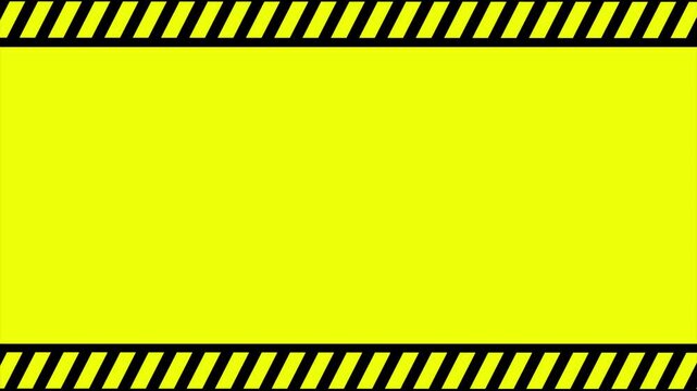 Warning Frame Background &ndash; Yellow Caution Border Animation.
Construction Warning Background with Black Yellow Stripes.
Caution Border Background for Hazard Warning Videos.