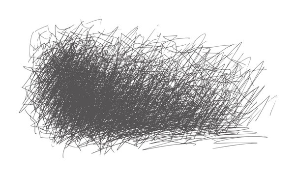 Dark gray scribbled abstract pattern white texture