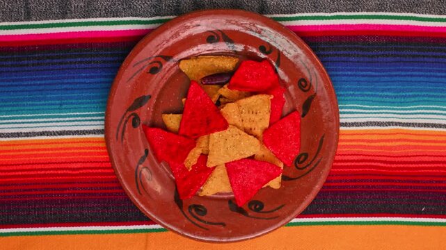 Mexican corn tortilla chips making process