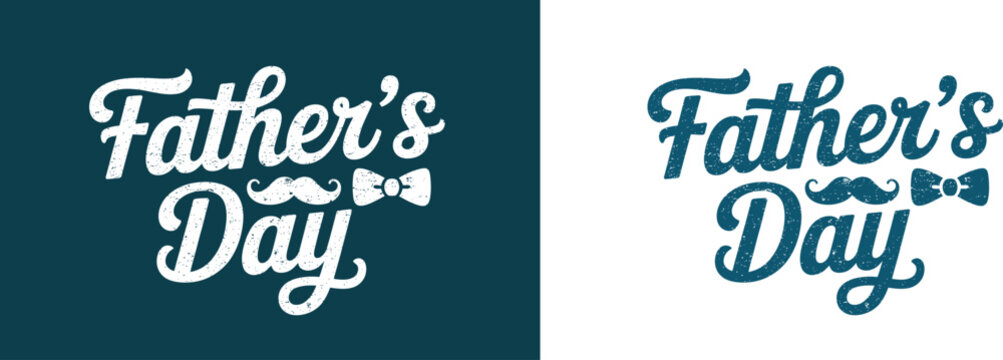 Father's day typography celebrating dad with style