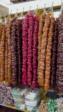 Churchkhela and Traditional Eastern Sweets at Market
