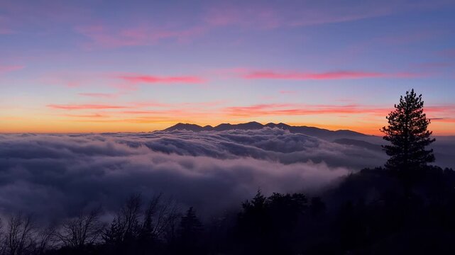 Fog Rolling over the San Bernardino Mountains 1