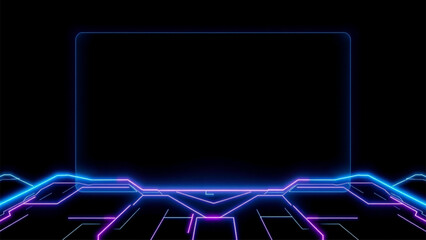 Obraz premium abstract blue background with lines