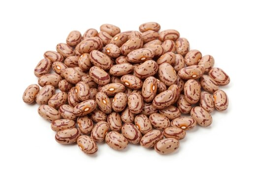 Pinto beans isolated on white background