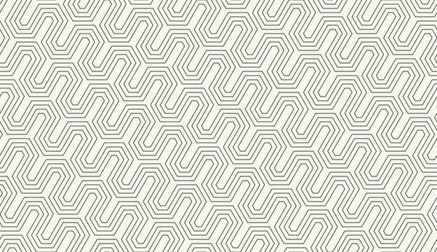Vector seamless pattern. Modern geometric print. Repeating tile design with a linear grid. Striped linear surface design. Abstract decorative background for textile, wallpaper, packaging.