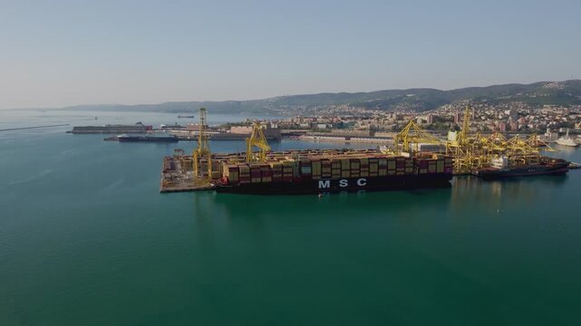 Italia , porto di Trieste 