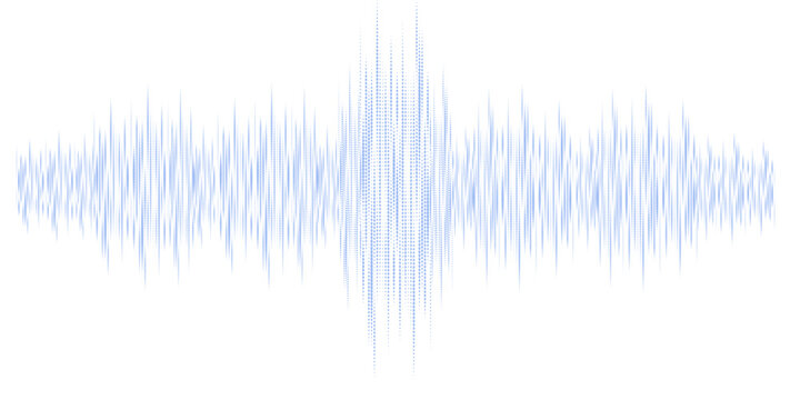 Music graphic equalizer with blue read out and white background