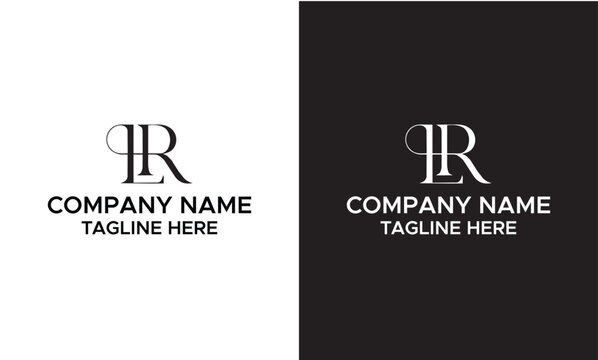 RL logo letter design on luxury background. LR logo monogram initials letter concept. RL icon logo design. LR elegant and Professional letter icon design on background. R L LR RL Initial letter LR RL 