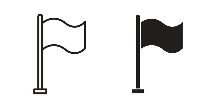 Plain flag icon set, logo vector eps10