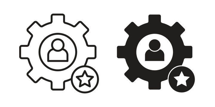 Soft skills icon set, logo vector eps10