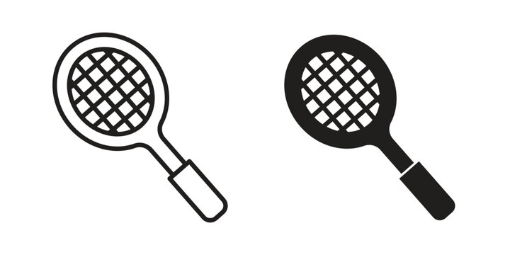 Tennis racket icon set, logo vector eps10